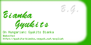 bianka gyukits business card